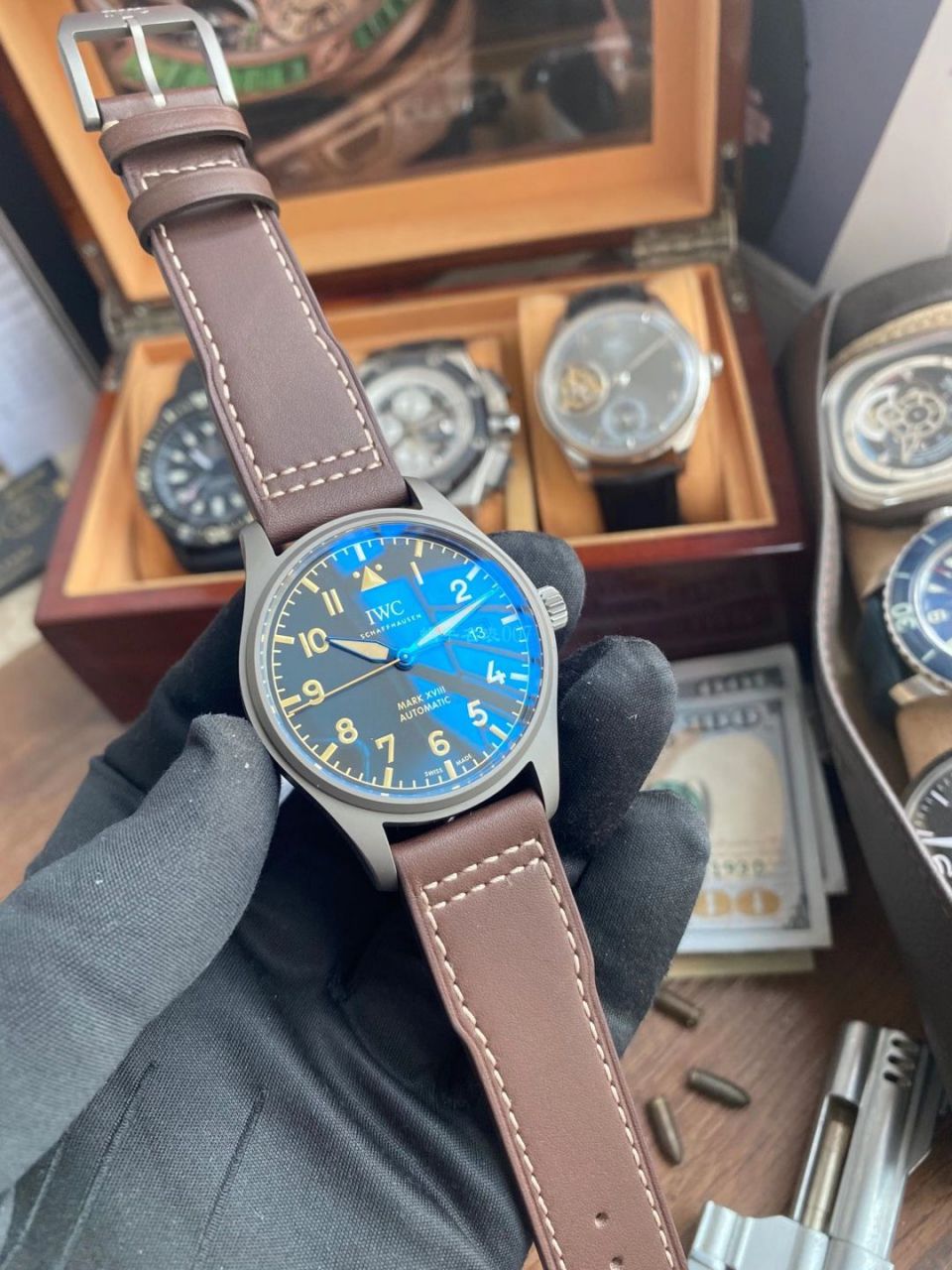 V7 Factory  IWC 飞行员 MARK XVII 钛壳一比一超A复刻手表IW327006 wrist watch  / WG607