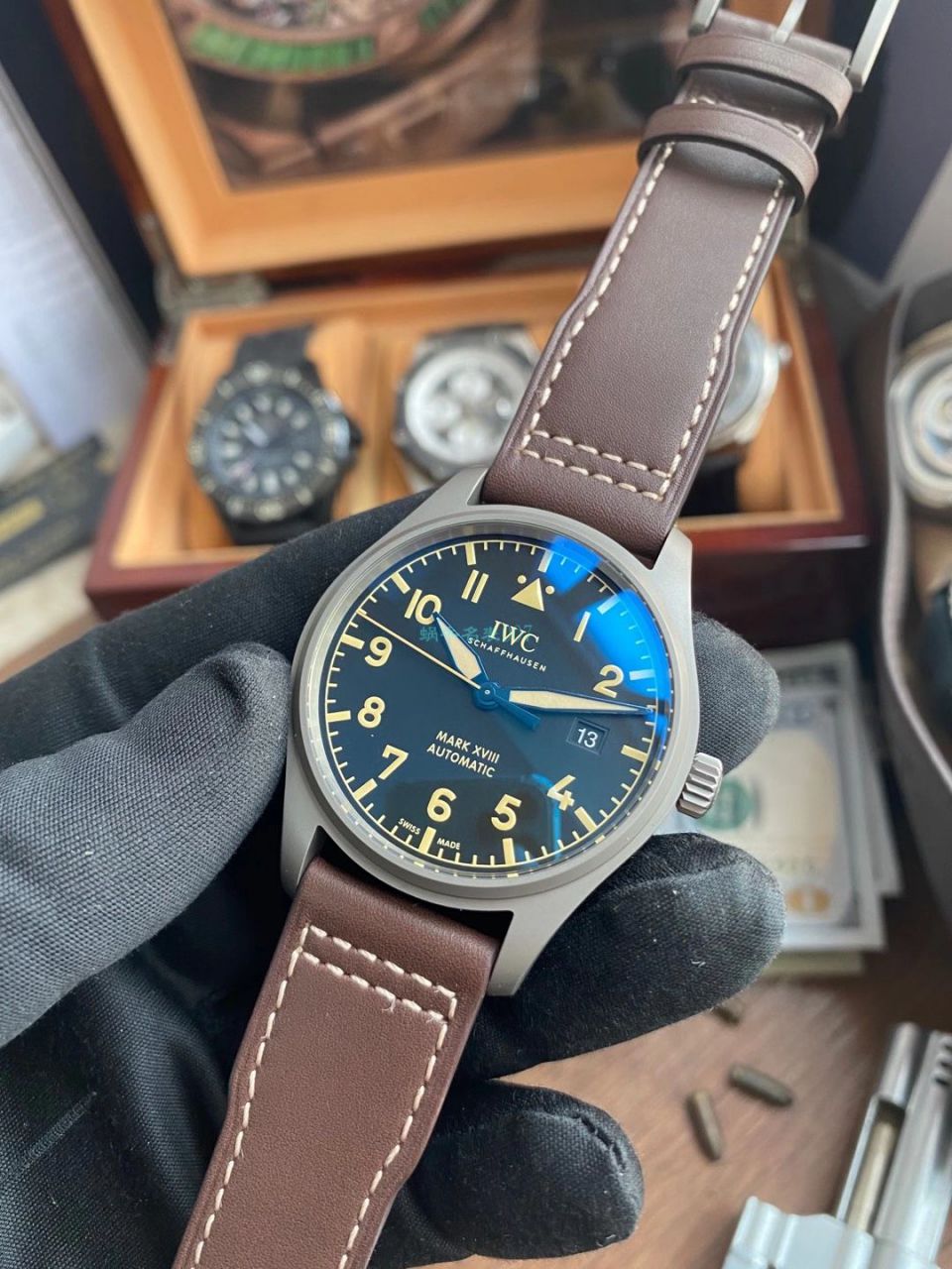 V7 Factory  IWC 飞行员 MARK XVII 钛壳一比一超A复刻手表IW327006 wrist watch  / WG607