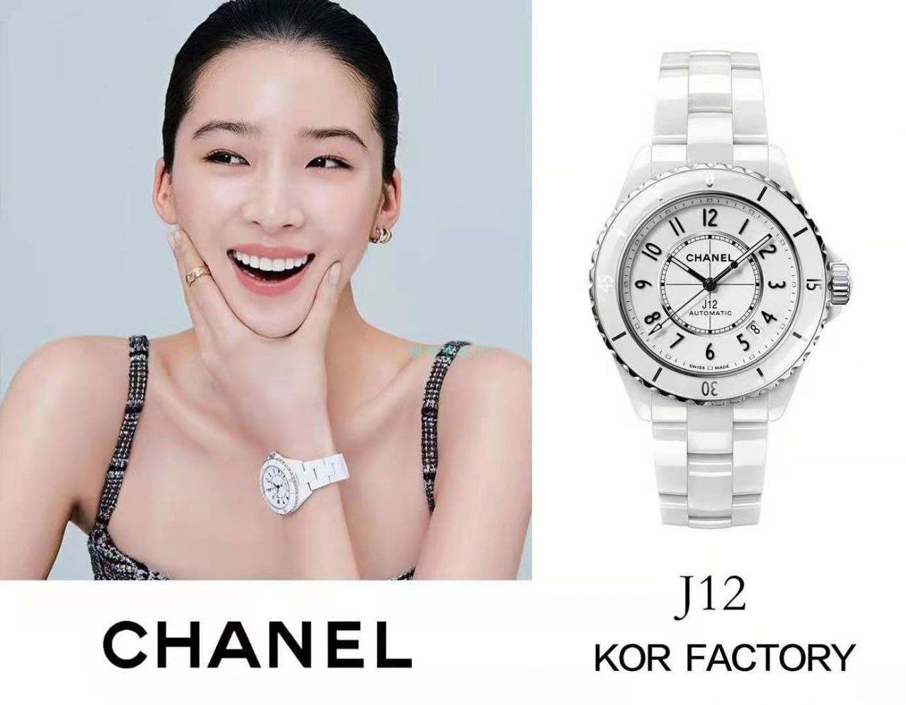 KOR Factory 香奈儿J12系列1比1 top 高仿手表女装机械H5702 wrist watch  / XB067