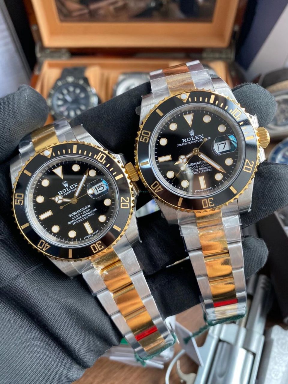 VS Factory  Rolex 复刻高仿间金 Submariner 116613-LN-97203 wrist watch （可选包金或者镀金） / R701