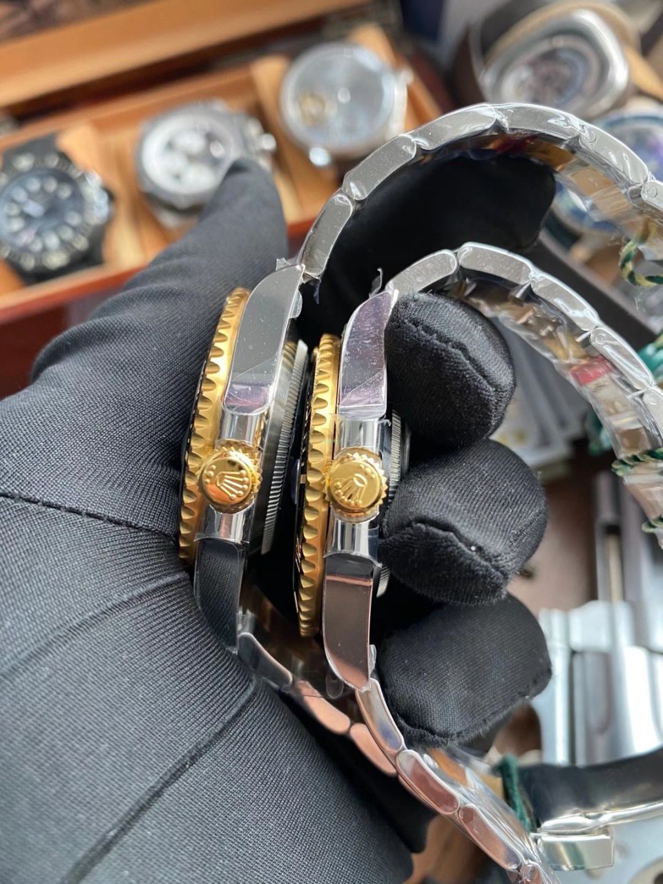 VS Factory  Rolex 复刻高仿间金 Submariner 116613-LN-97203 wrist watch （可选包金或者镀金） / R701
