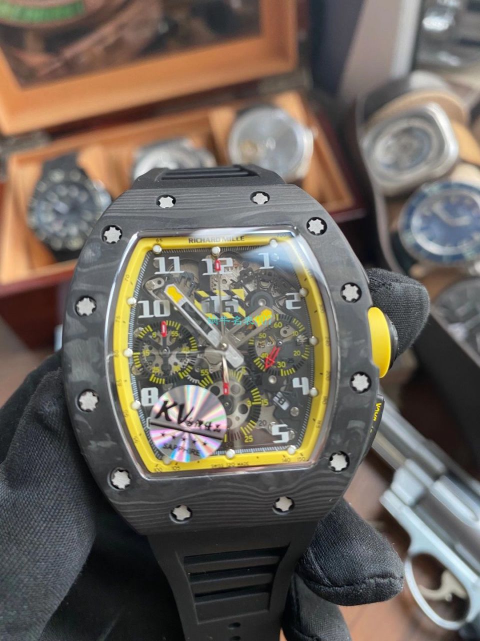 KV Factory  RICHARD MILLE RM011 Yellow Storm黄色风暴一比一复刻高仿手表 / KVRM011Yellow Storm
