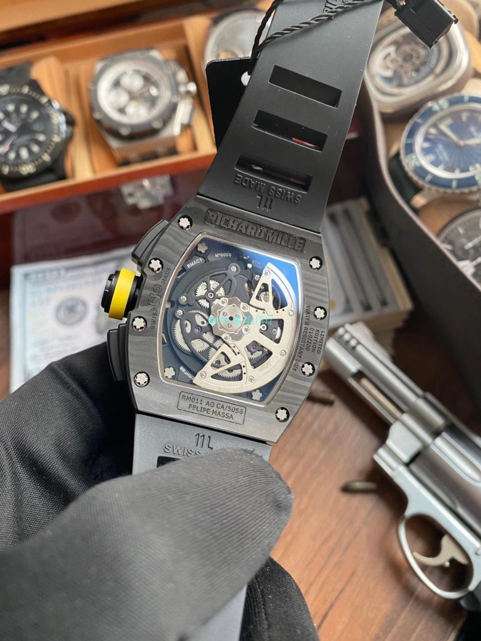 KV Factory  RICHARD MILLE RM011 Yellow Storm黄色风暴一比一复刻高仿手表 / KVRM011Yellow Storm