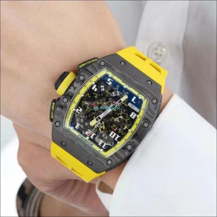 KV Factory  RICHARD MILLE RM011 Yellow Storm黄色风暴一比一复刻高仿手表 / KVRM011Yellow Storm