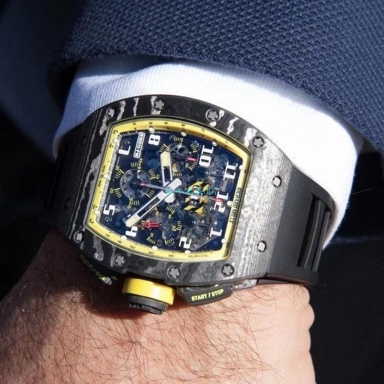KV Factory  RICHARD MILLE RM011 Yellow Storm黄色风暴一比一 top 精仿手表 / KVRM011YellowStormB