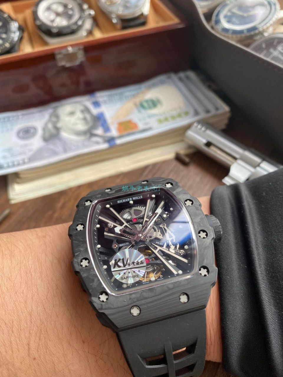 KV Factory  RICHARD MILLE RM 12-01 Tourbillon Limited Editions 超A高仿限量 Tourbillon 手表 / KVRM 12-01