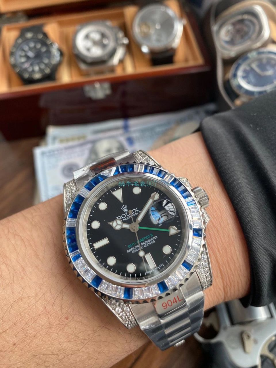 【 Video analysis 】 Rolex T钻奢华版 GMT MASTER GMT top 复刻手表 / R703