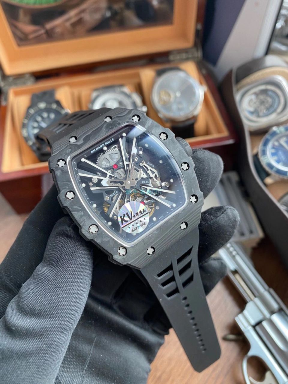 KV Factory RICHARD MILLE  RICHARD MILLE RM 12-01 限量 Tourbillon 一比一 top 复刻高仿手表 / RM12-01KV