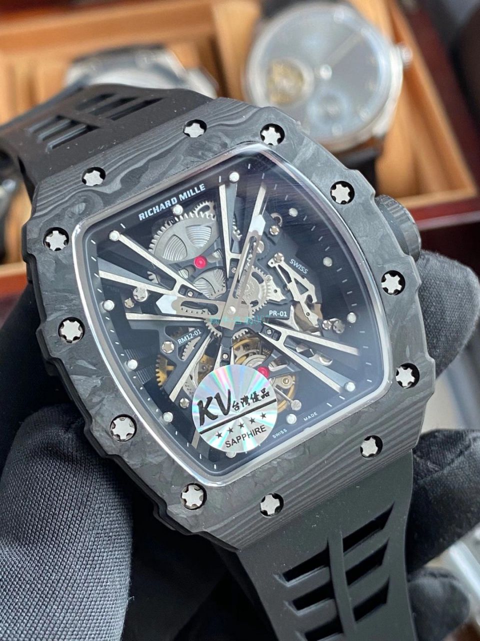 KV Factory RICHARD MILLE  RICHARD MILLE RM 12-01 限量 Tourbillon 一比一 top 复刻高仿手表 / RM12-01KV