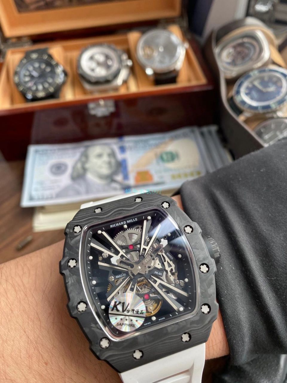 KV Factory RICHARD MILLE  RICHARD MILLE RM 12-01 限量 Tourbillon 一比一 top 复刻高仿手表 / RM12-01KV