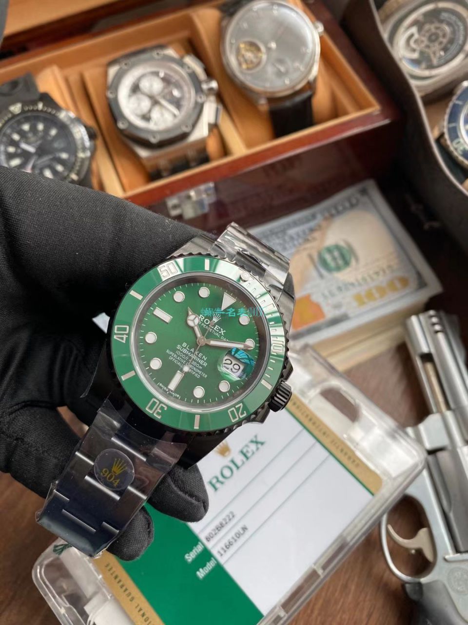 V6Factory2020年跨年力作～ Rolex BLAKEN 改装 copy customized  Submariner 手表 / R707