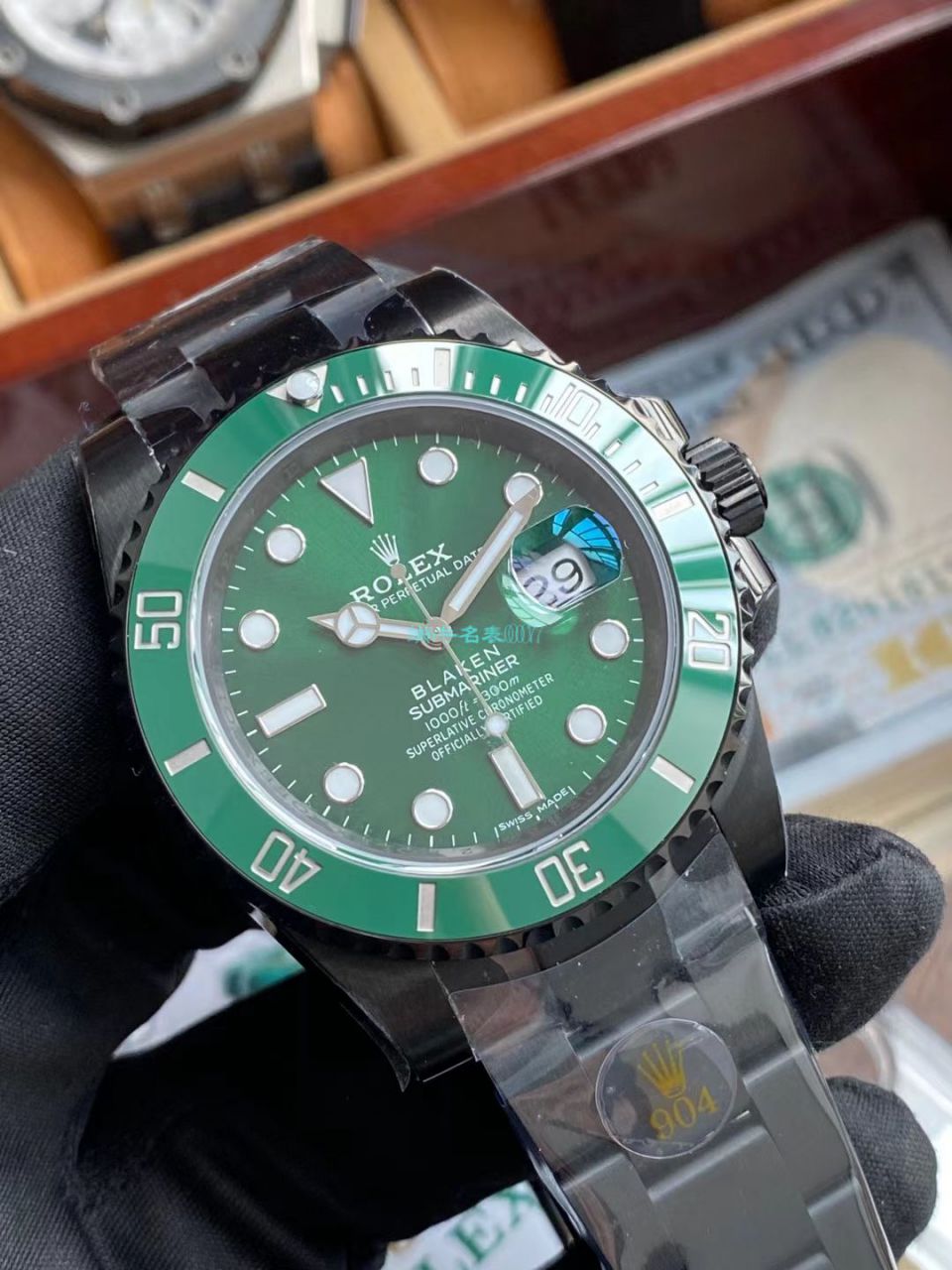 V6Factory2020年跨年力作～ Rolex BLAKEN 改装 copy customized  Submariner 手表 / R707