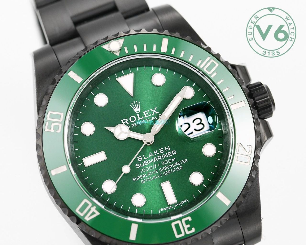 V6Factory2020年跨年力作～ Rolex BLAKEN 改装 copy customized  Submariner 手表 / R707