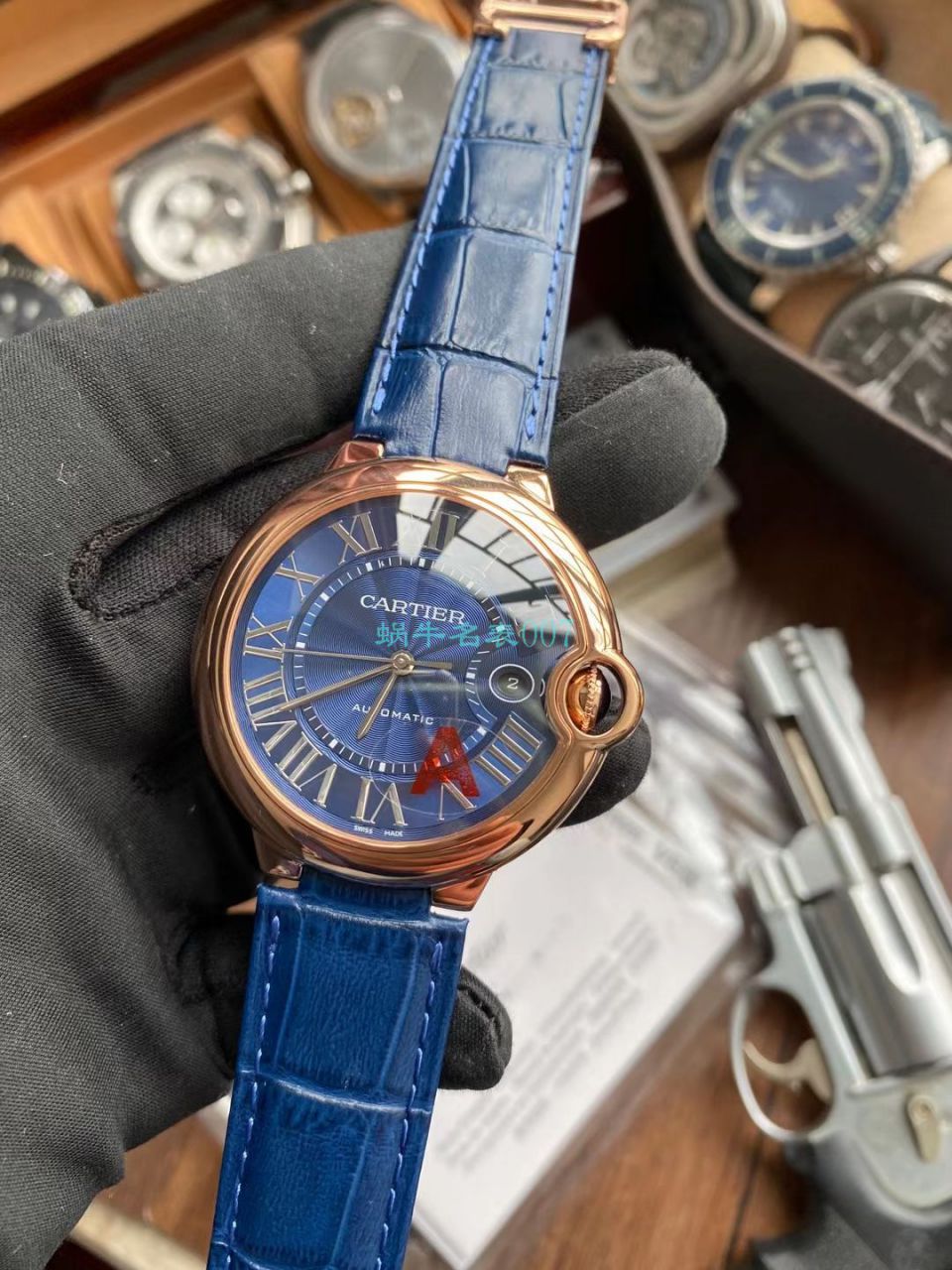 V6 Factory V8版本 Cartier  蓝气球男装一比一超A高仿手表WGBB0036 wrist watch  / K323