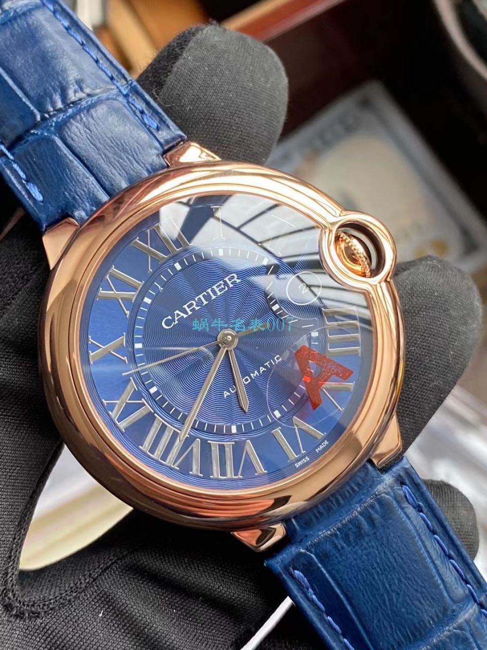 V6 Factory V8版本 Cartier  蓝气球男装一比一超A高仿手表WGBB0036 wrist watch  / K323