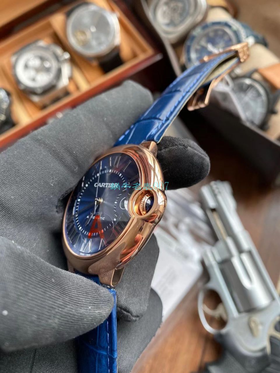 V6 Factory V8版本 Cartier  蓝气球男装一比一超A高仿手表WGBB0036 wrist watch  / K323