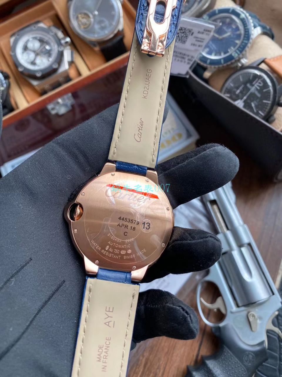 V6 Factory V8版本 Cartier  蓝气球男装一比一超A高仿手表WGBB0036 wrist watch  / K323