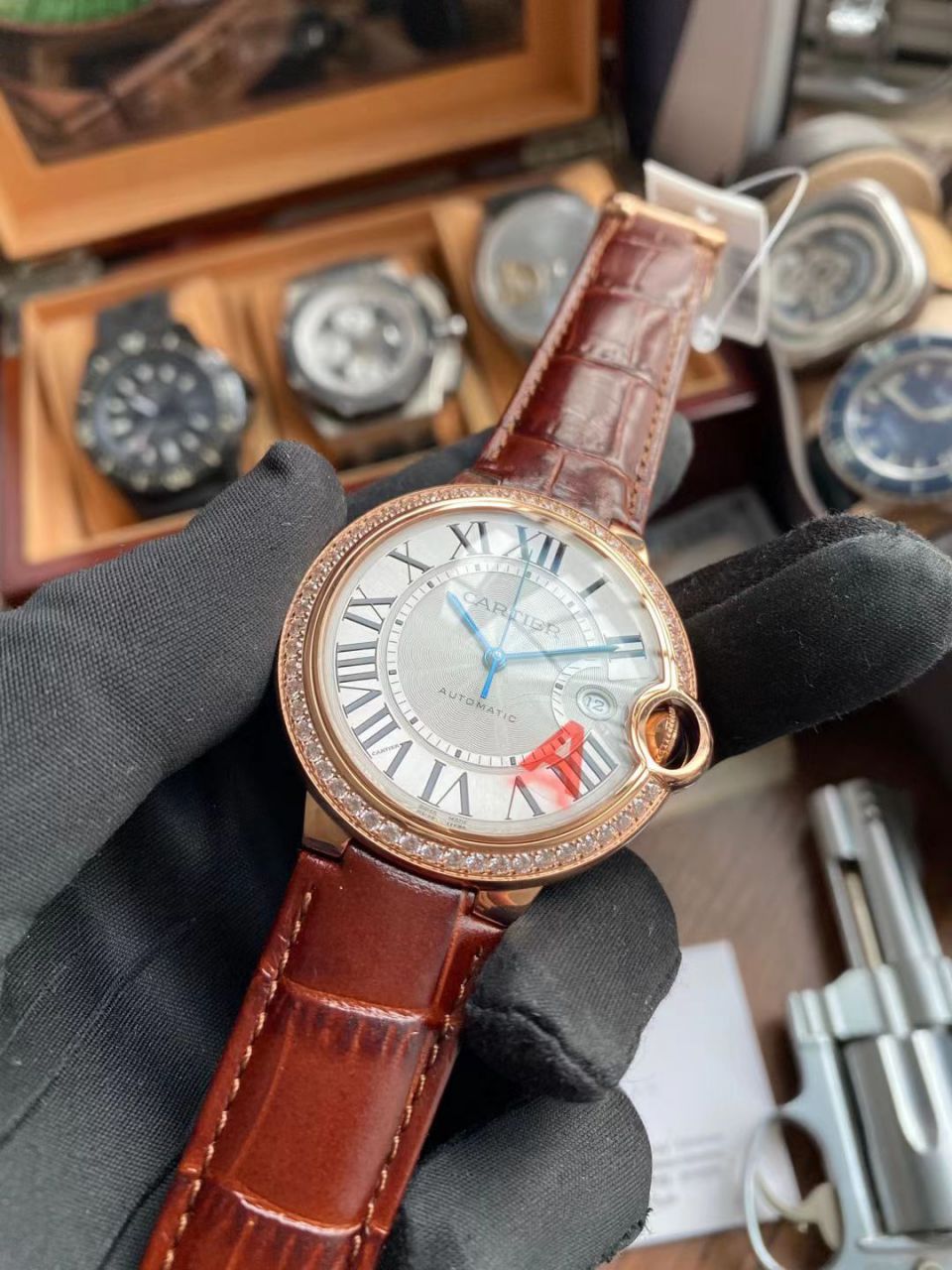 V6 Factory  Cartier  蓝气球男装42毫米WJBB0035超A高仿手表 / K327
