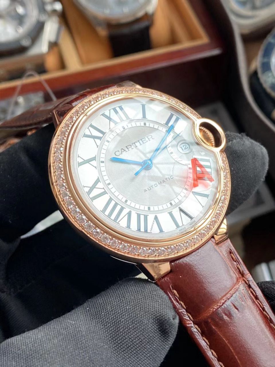 V6 Factory  Cartier  蓝气球男装42毫米WJBB0035超A高仿手表 / K327