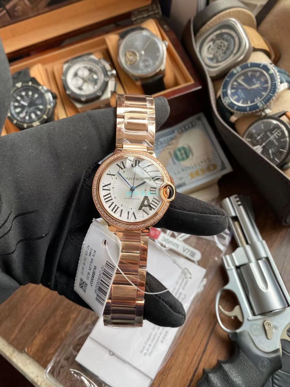 V6 Factory  Cartier  蓝气球36毫米女装一比一 top 高精仿WJBB0037 wrist watch  / K328