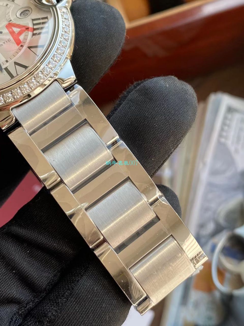 V6 Factory  Cartier  蓝气球42MM最新V8版本单圈钻 top 复刻高仿WE9009Z3手表 / K330