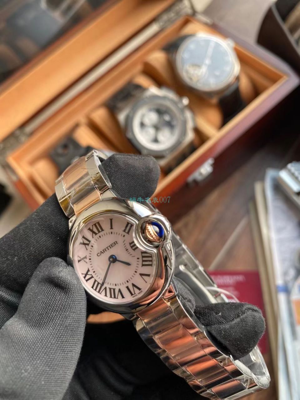 V6 Factory  Cartier  蓝气球28毫米女装复刻高仿W6920034 wrist watch  / K331