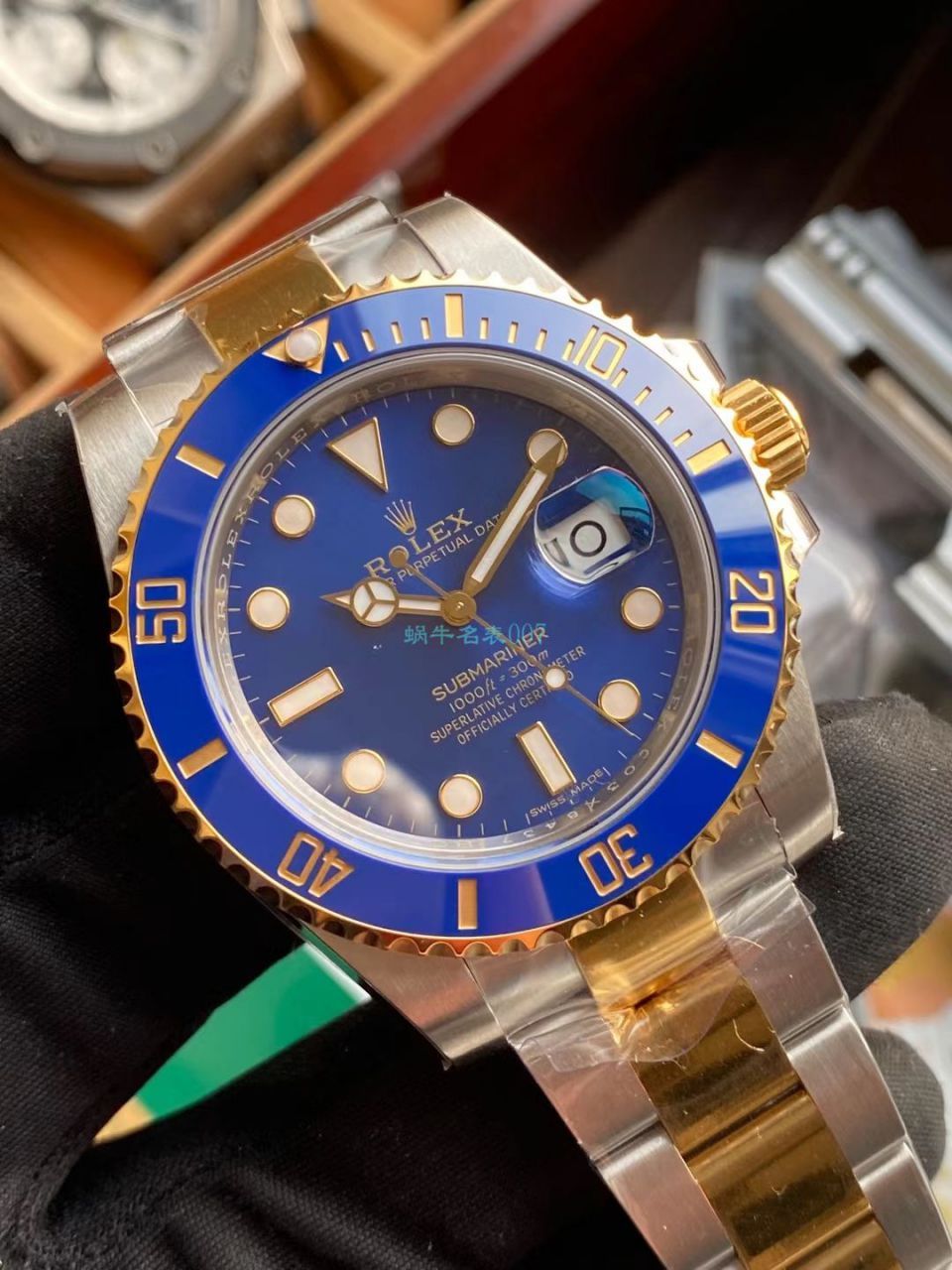 VS Factory  Rolex  Submariner 型间金蓝水鬼一比一超A高仿手表116613LB-97203 / R712
