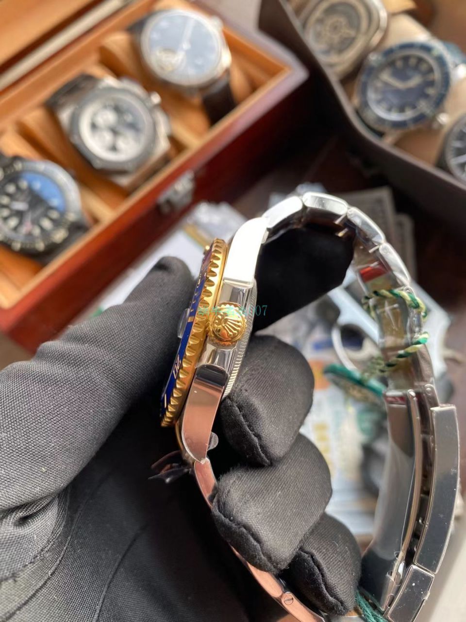 VS Factory  Rolex  Submariner 型间金蓝水鬼一比一超A高仿手表116613LB-97203 / R712