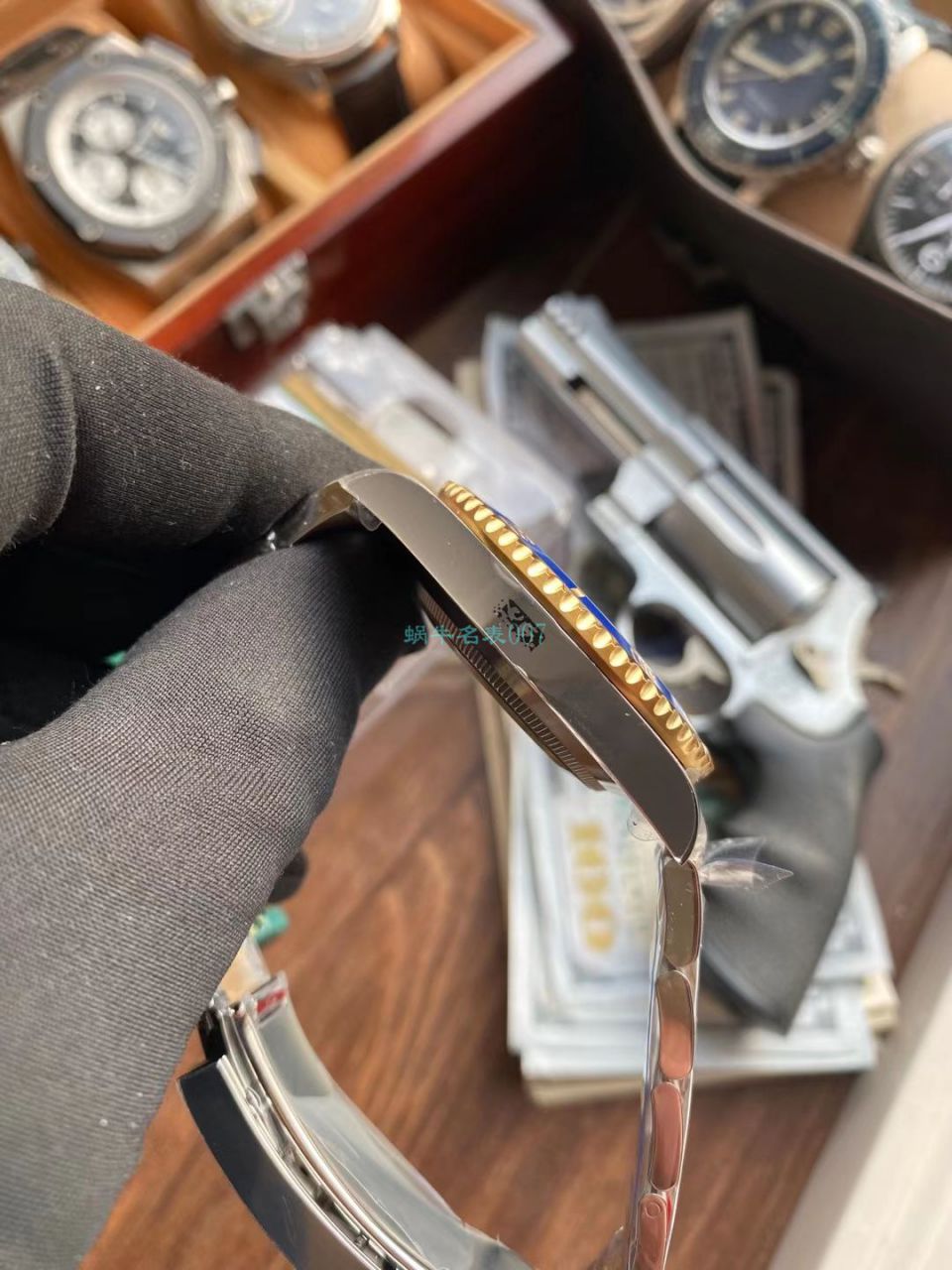 VS Factory  Rolex  Submariner 型间金蓝水鬼一比一超A高仿手表116613LB-97203 / R712