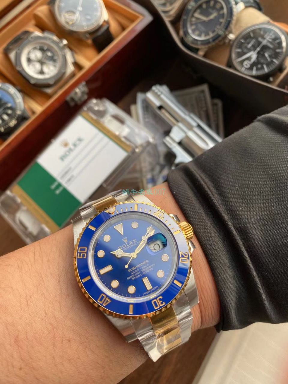 VS Factory  Rolex  Submariner 型间金蓝水鬼一比一超A高仿手表116613LB-97203 / R712