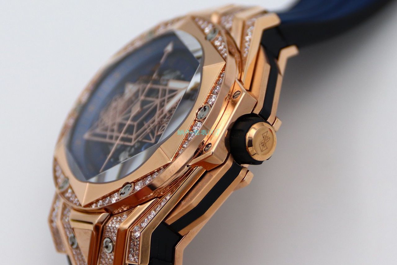 HB Factory 超A高仿手表 hublot Big Bang Sang Bleu II 刺青二代418.OX.2001.RX.1604.MXM20 wrist watch  / YB117