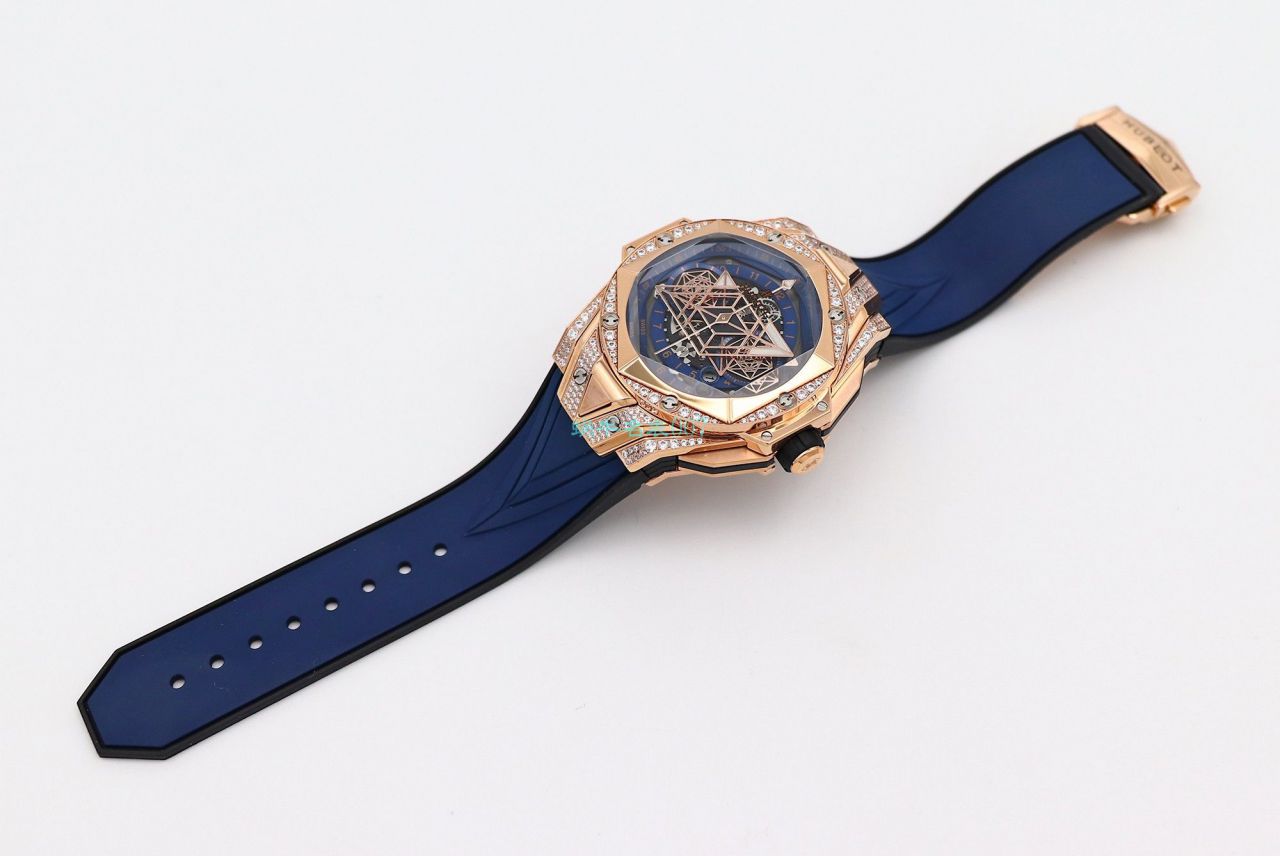 HB Factory 超A高仿手表 hublot Big Bang Sang Bleu II 刺青二代418.OX.2001.RX.1604.MXM20 wrist watch  / YB117