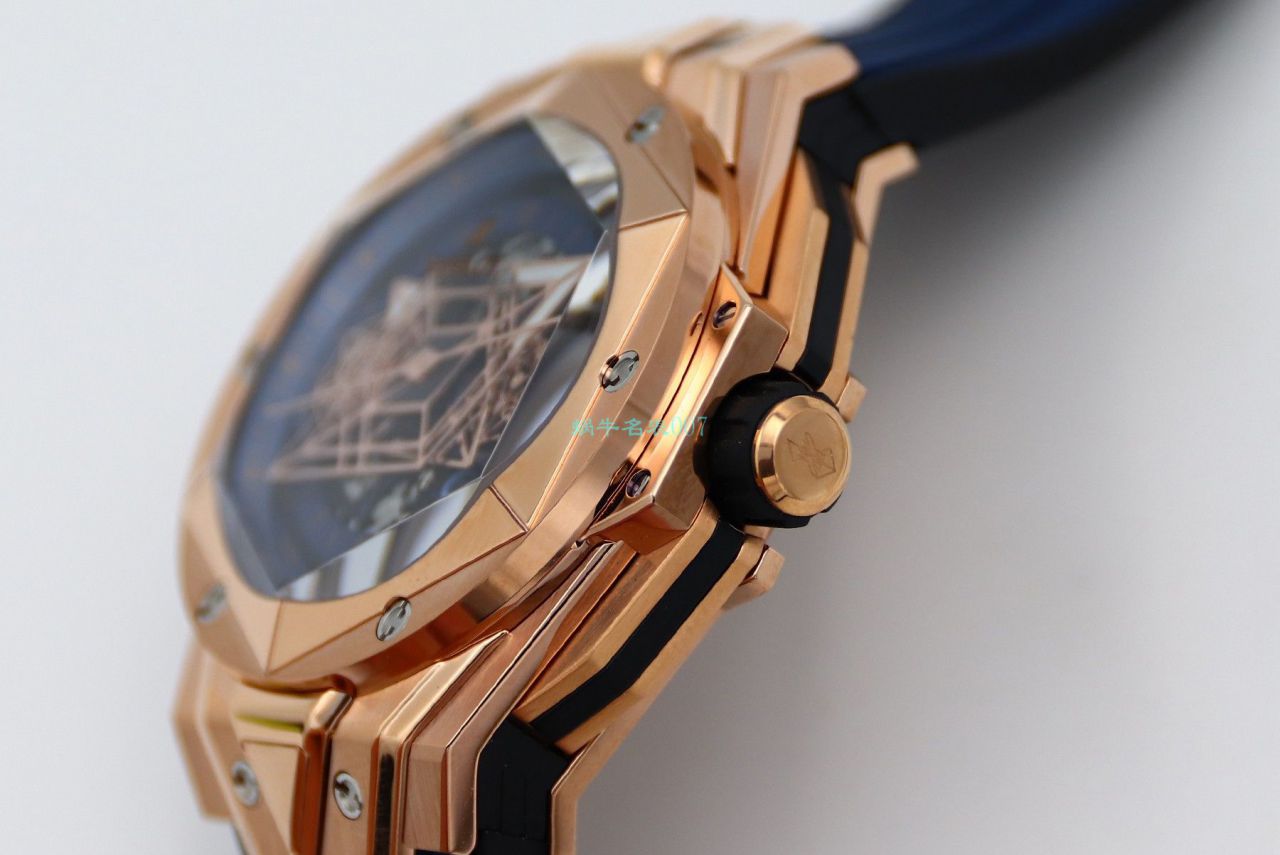 HB Factory 超A高仿手表 hublot Big Bang Sang Bleu II 刺青二代418.OX.2001.RX.1604.MXM20 wrist watch  / YB117