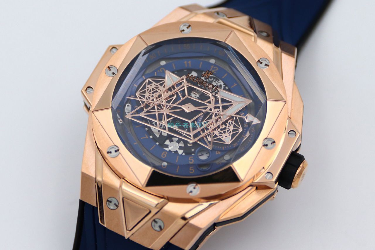 HB Factory 超A高仿手表 hublot Big Bang Sang Bleu II 刺青二代418.OX.2001.RX.1604.MXM20 wrist watch  / YB117