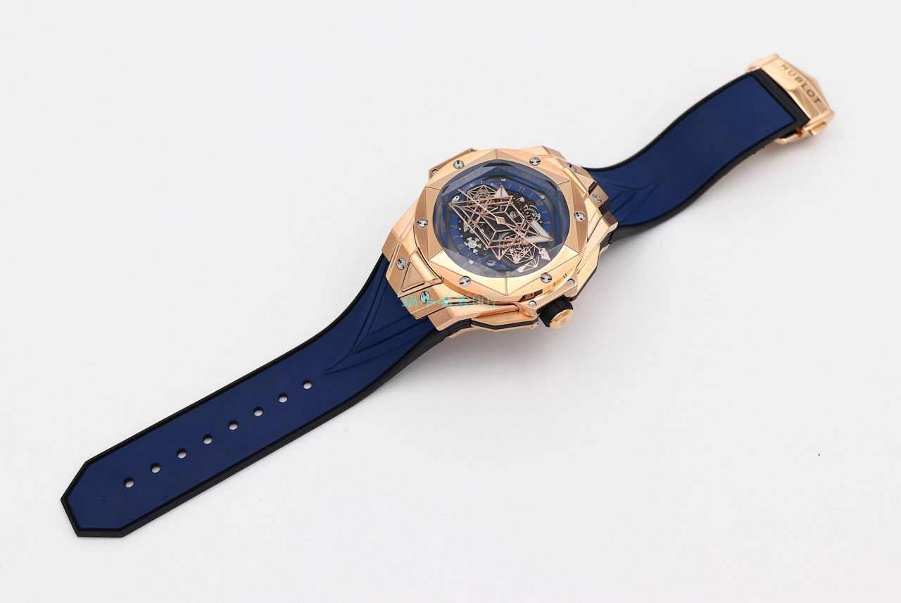 HB Factory 超A高仿手表 hublot Big Bang Sang Bleu II 刺青二代418.OX.2001.RX.1604.MXM20 wrist watch  / YB117