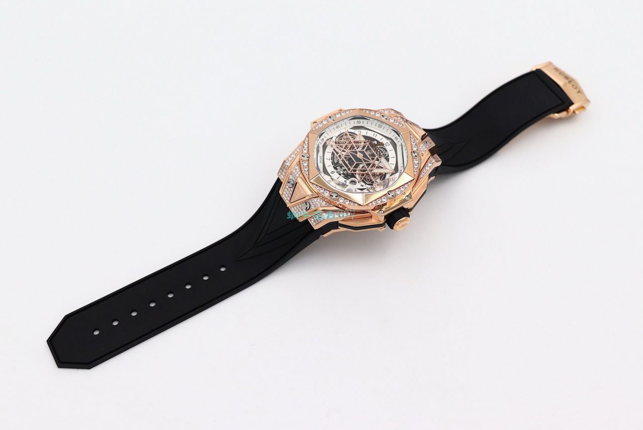 HB Factory 超A高仿手表 hublot Big Bang Sang Bleu II 刺青二代418.OX.2001.RX.1604.MXM20 wrist watch  / YB117