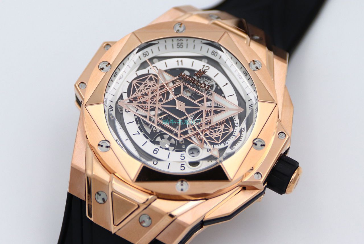 HB Factory 超A高仿手表 hublot Big Bang Sang Bleu II 刺青二代418.OX.2001.RX.1604.MXM20 wrist watch  / YB117