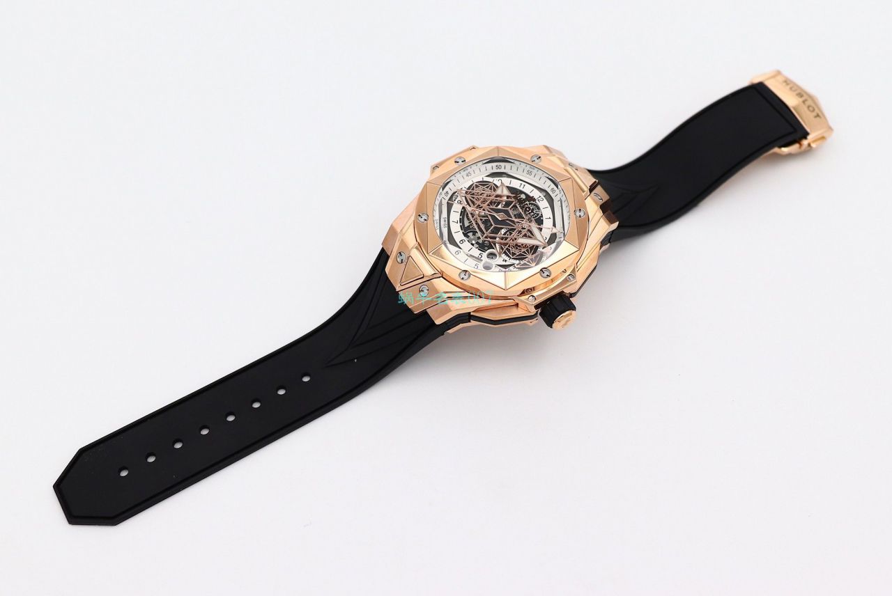HB Factory 超A高仿手表 hublot Big Bang Sang Bleu II 刺青二代418.OX.2001.RX.1604.MXM20 wrist watch  / YB117