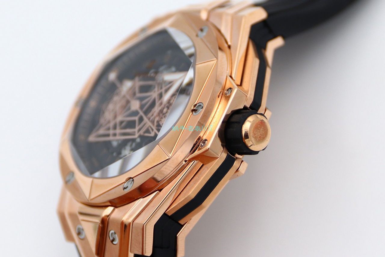 HB Factory 超A高仿手表 hublot Big Bang Sang Bleu II 刺青二代418.OX.2001.RX.1604.MXM20 wrist watch  / YB117