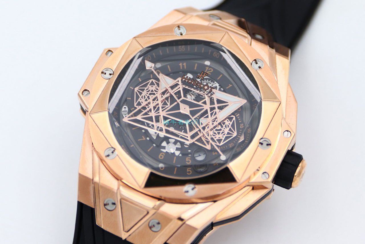 HB Factory 超A高仿手表 hublot Big Bang Sang Bleu II 刺青二代418.OX.2001.RX.1604.MXM20 wrist watch  / YB117