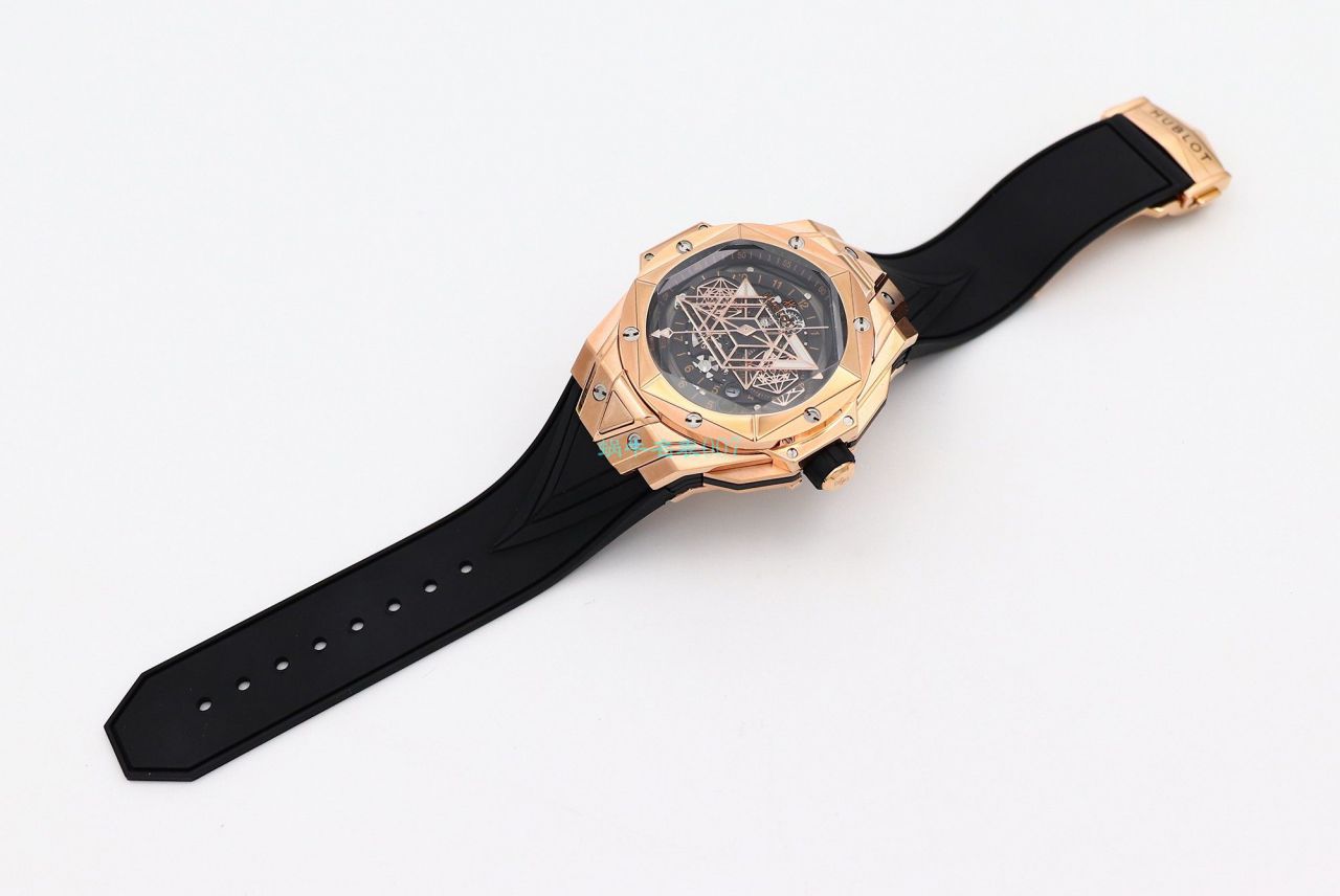 HB Factory 超A高仿手表 hublot Big Bang Sang Bleu II 刺青二代418.OX.2001.RX.1604.MXM20 wrist watch  / YB117