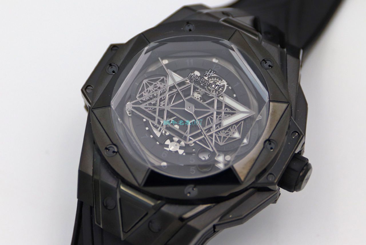 HB Factory 超A高仿手表 hublot Big Bang Sang Bleu II 刺青二代418.OX.2001.RX.1604.MXM20 wrist watch  / YB117