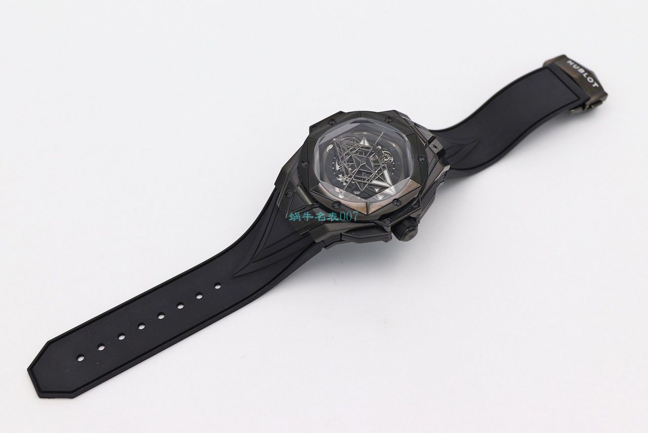 HB Factory 超A高仿手表 hublot Big Bang Sang Bleu II 刺青二代418.OX.2001.RX.1604.MXM20 wrist watch  / YB117