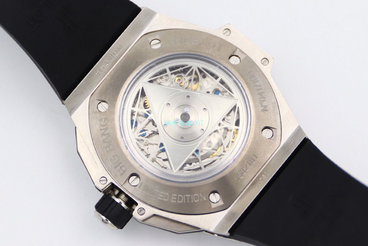 HB Factory 超A高仿手表 hublot Big Bang Sang Bleu II 刺青二代418.OX.2001.RX.1604.MXM20 wrist watch  / YB117