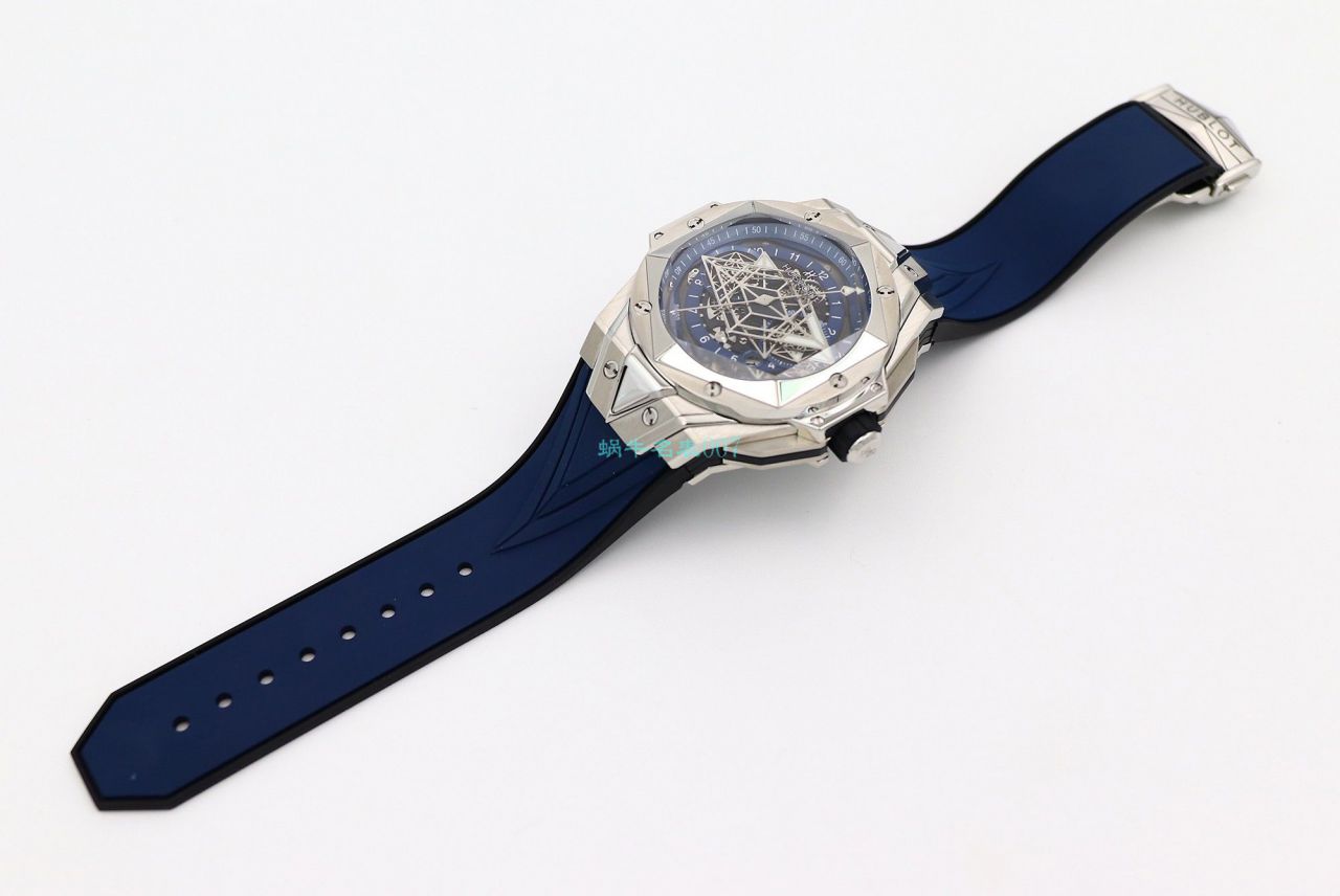 HB Factory 超A高仿手表 hublot Big Bang Sang Bleu II 刺青二代418.OX.2001.RX.1604.MXM20 wrist watch  / YB117