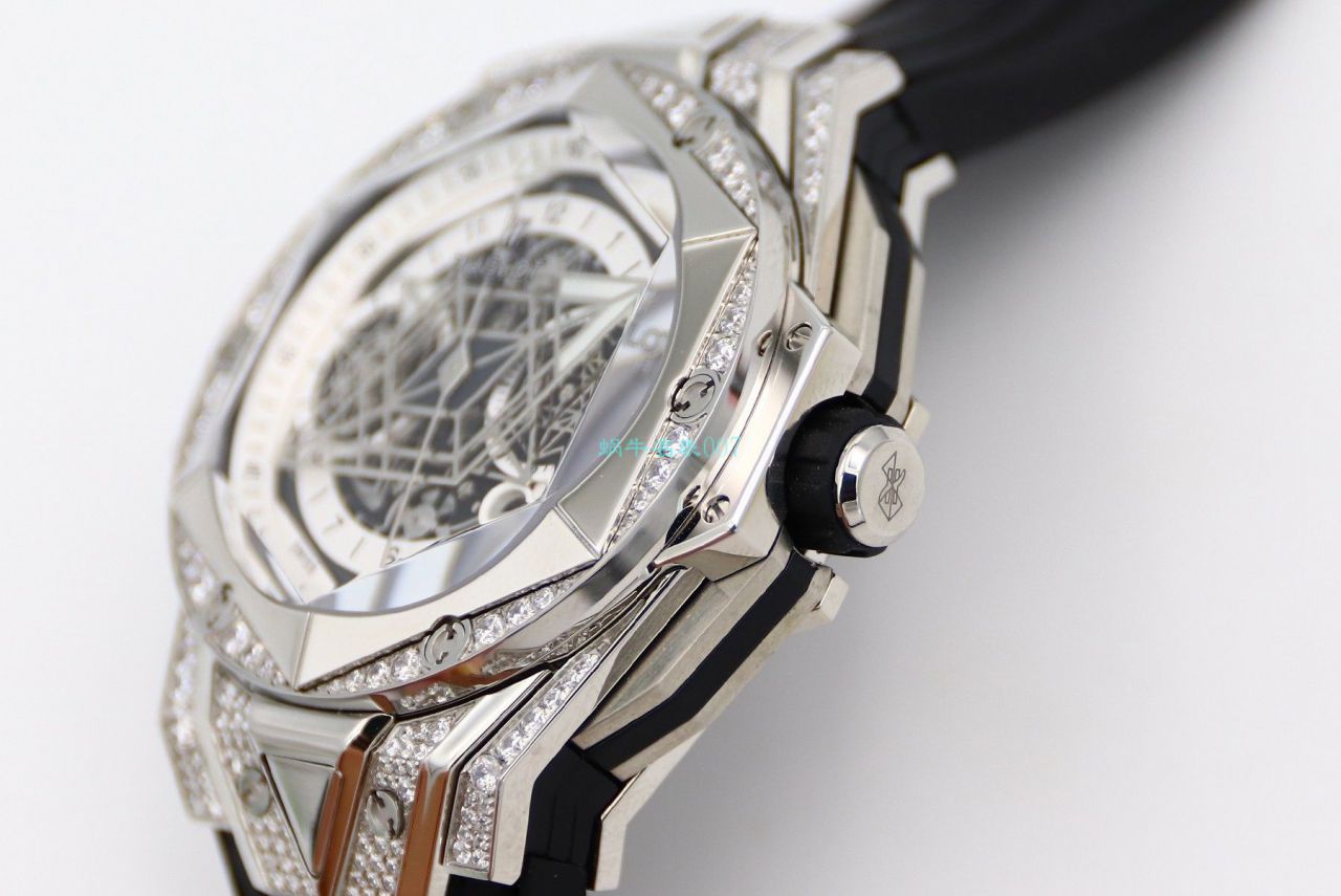 HB Factory 超A高仿手表 hublot Big Bang Sang Bleu II 刺青二代418.OX.2001.RX.1604.MXM20 wrist watch  / YB117