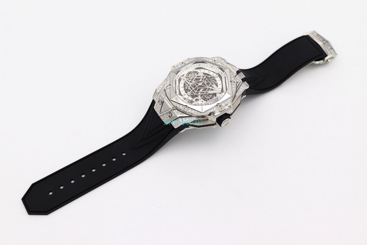 HB Factory 超A高仿手表 hublot Big Bang Sang Bleu II 刺青二代418.OX.2001.RX.1604.MXM20 wrist watch  / YB117