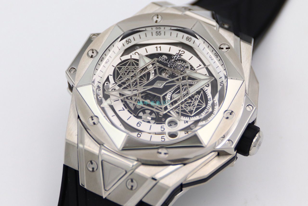 HB Factory 超A高仿手表 hublot Big Bang Sang Bleu II 刺青二代418.OX.2001.RX.1604.MXM20 wrist watch  / YB117