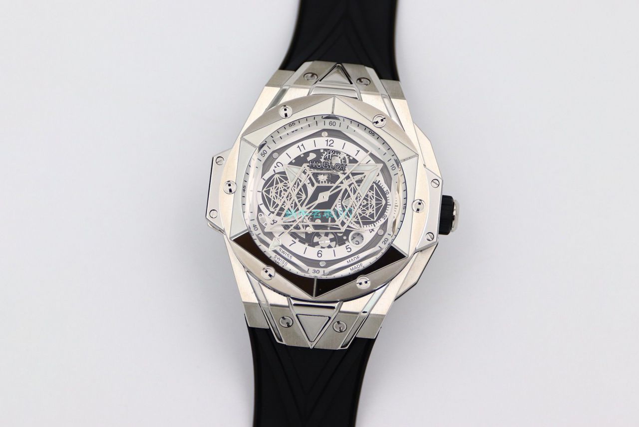 HB Factory 超A高仿手表 hublot Big Bang Sang Bleu II 刺青二代418.OX.2001.RX.1604.MXM20 wrist watch  / YB117