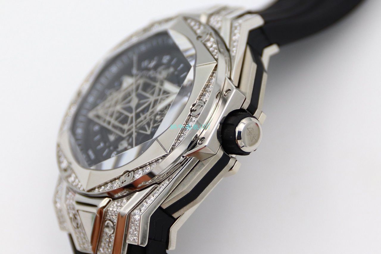 HB Factory 超A高仿手表 hublot Big Bang Sang Bleu II 刺青二代418.OX.2001.RX.1604.MXM20 wrist watch  / YB117